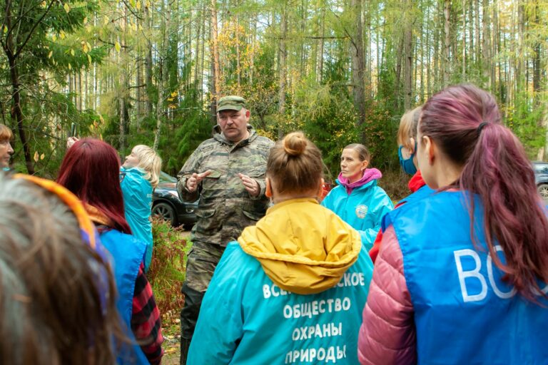 150 молодых лиственниц высадили эковолонтеры в "Линдуловской роще"