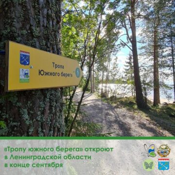 «Тропу южного берега» откроют  в Ленинградской области в конце сентября