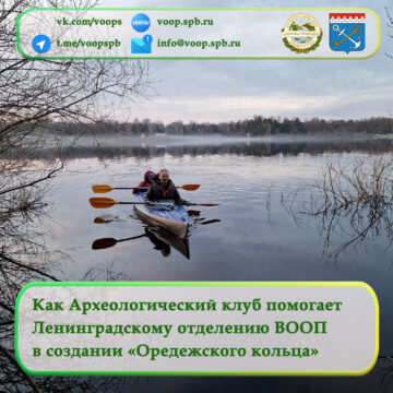 Как Археологический клуб помогает Ленинградскому областному отделению ВООП в благоустройстве маршрута «Оредежское кольцо»