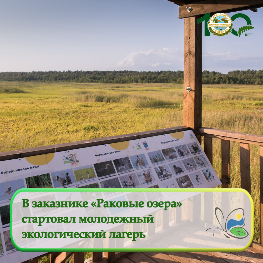 В заказнике «Раковые озера» стартовал молодежный экологический лагерь В заказнике «Раковые озера» стартовал молодежный экологический лагерь