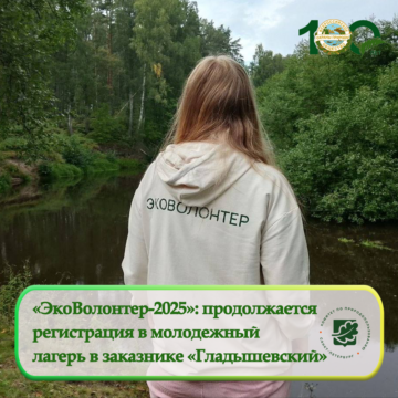 «ЭкоВолонтер-2025»: продолжается  регистрация в молодежный  лагерь в заказнике «Гладышевский»