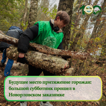 Большой субботник прошел в Новорловском заказнике