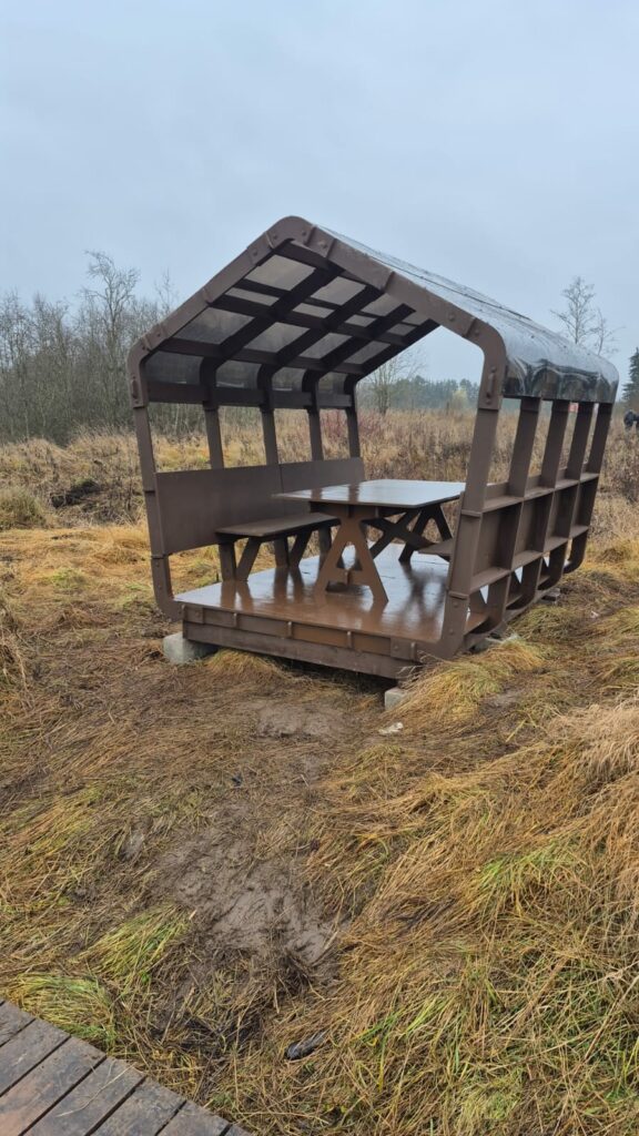 Геопарк «Саблинские водопады»: как выглядят беседки?