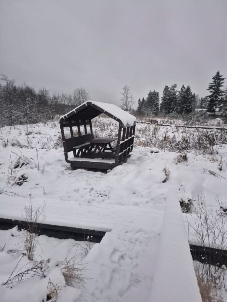 Геопарк «Саблинские водопады»: как выглядят беседки?