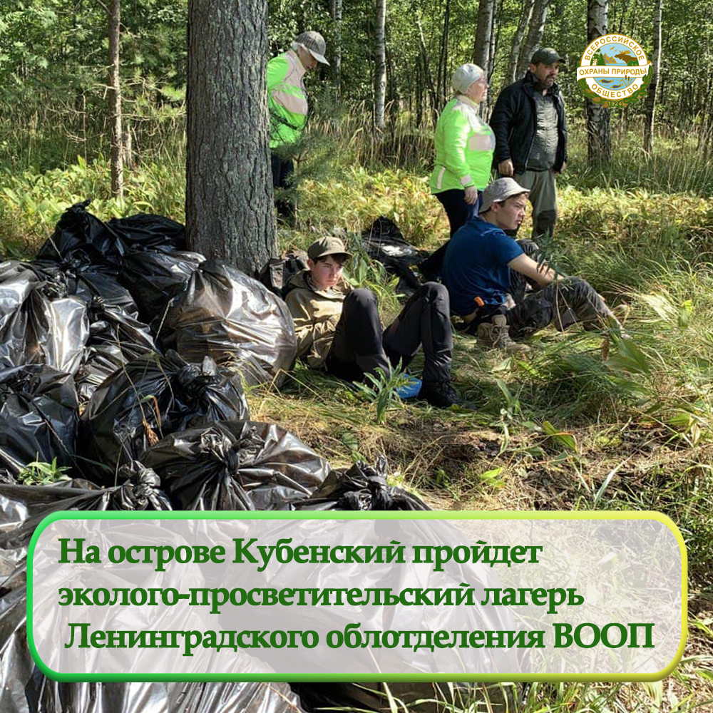 На острове Кубенский пройдет  эколого-просветительский лагерь